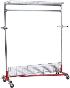 Garment Rack with Bottom Shelf Folded Garment Rack with Bottom Shelf Folded